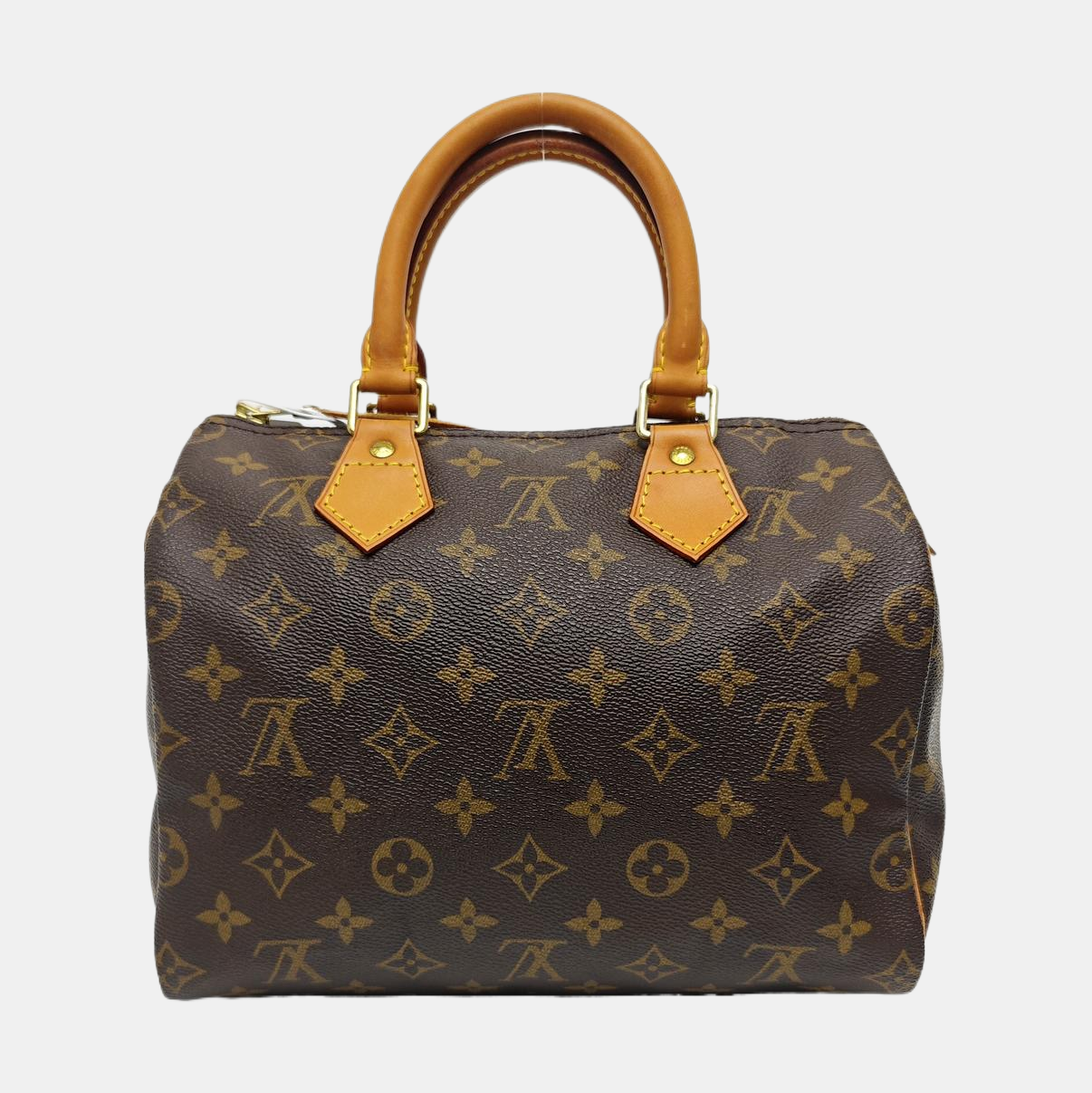 SPEEDY 25 Monogram Coated Canvas Brown