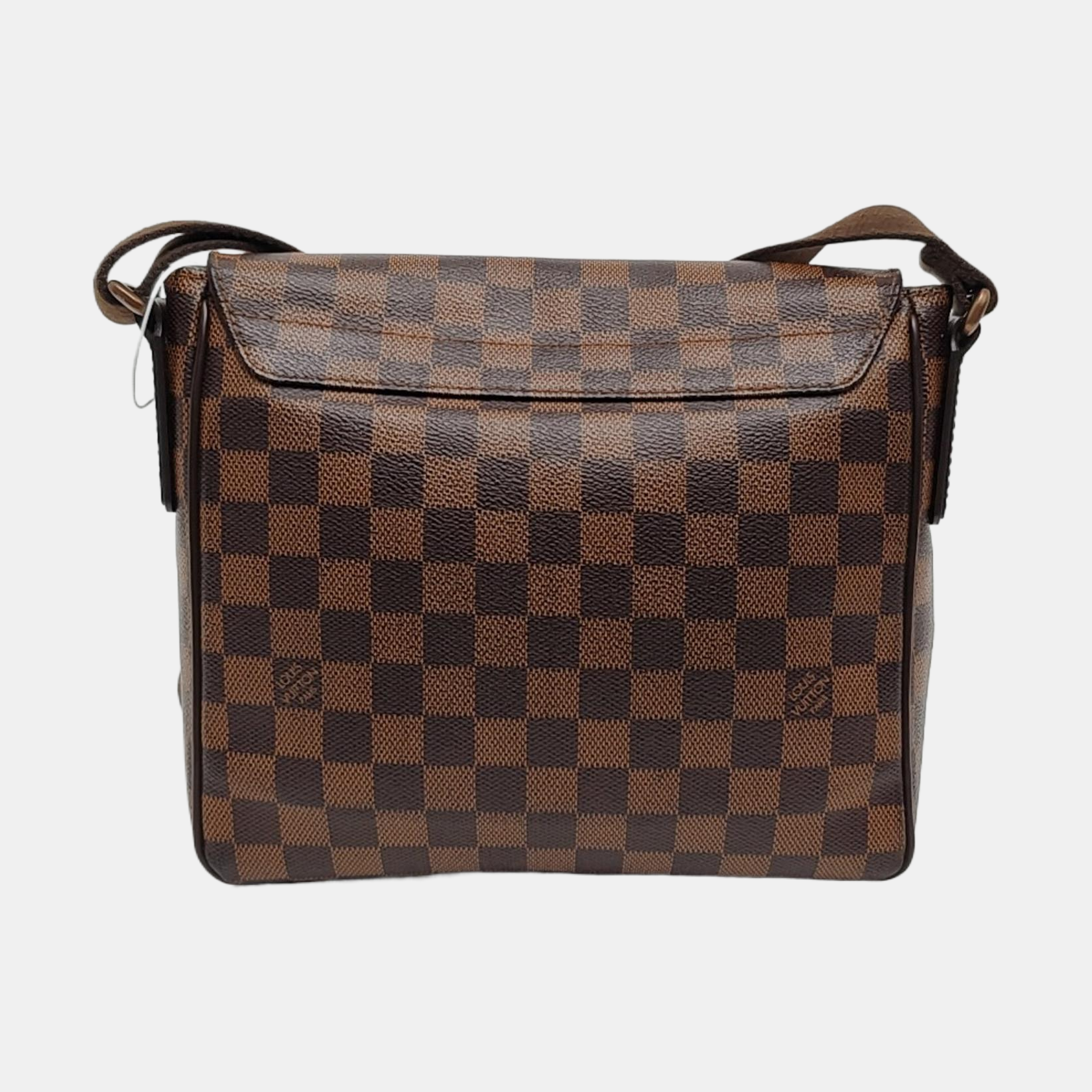 DISTRICT PM Damier Ebene Coated Canvas Brown