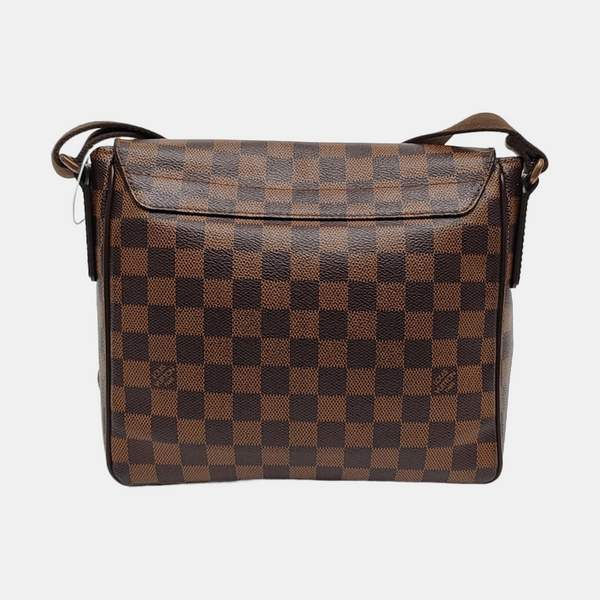 DISTRICT PM Damier Ebene Coated Canvas Brown