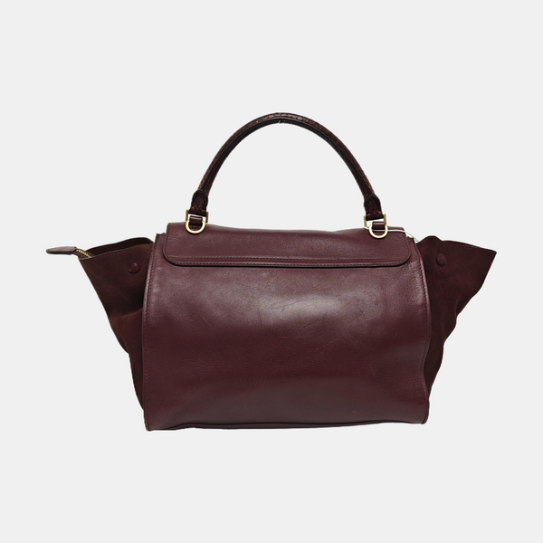 TRAPEZE Medium Calfskin Red
