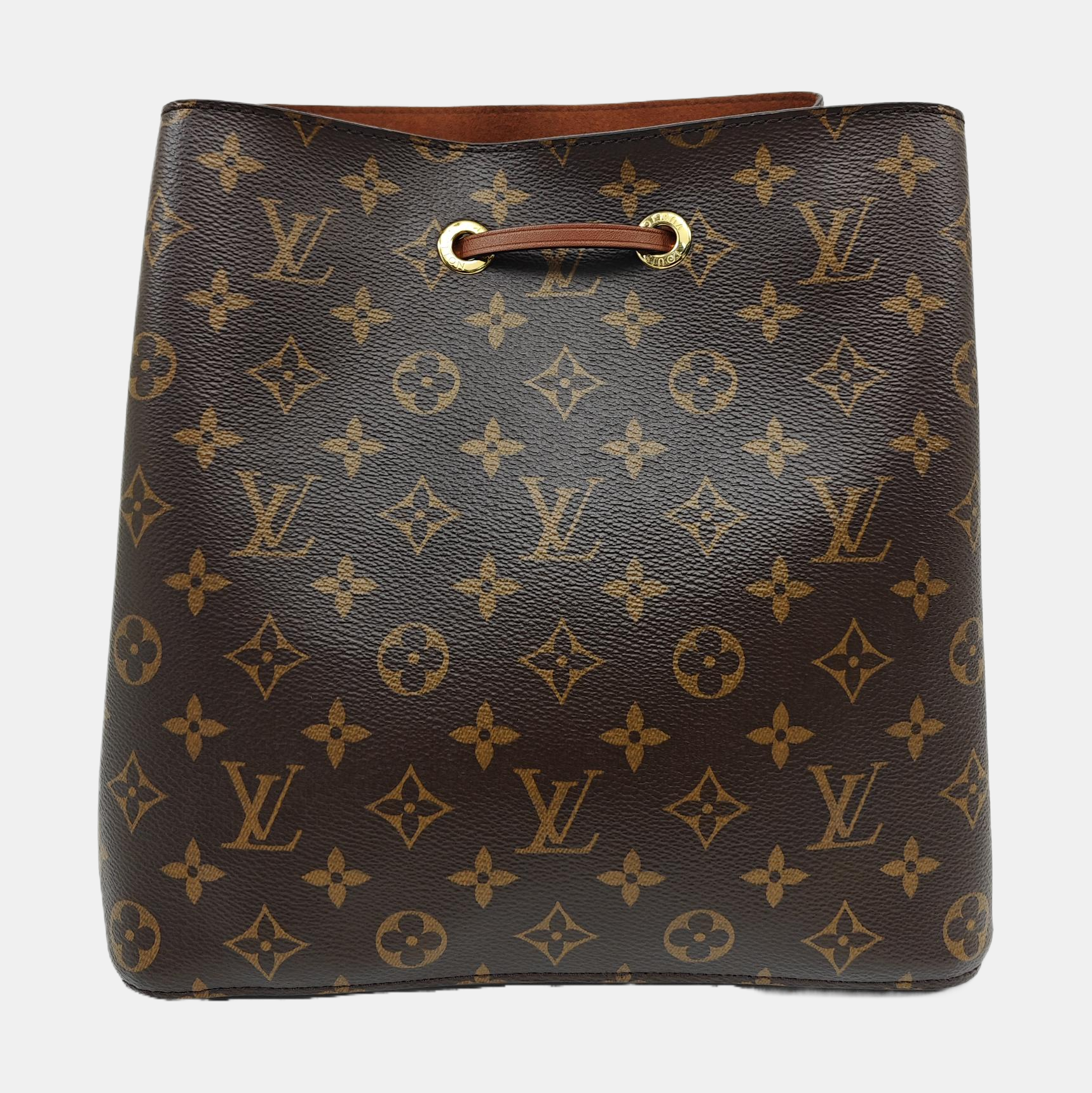NÉONOÉ MM Monogram Coated Canvas Brown