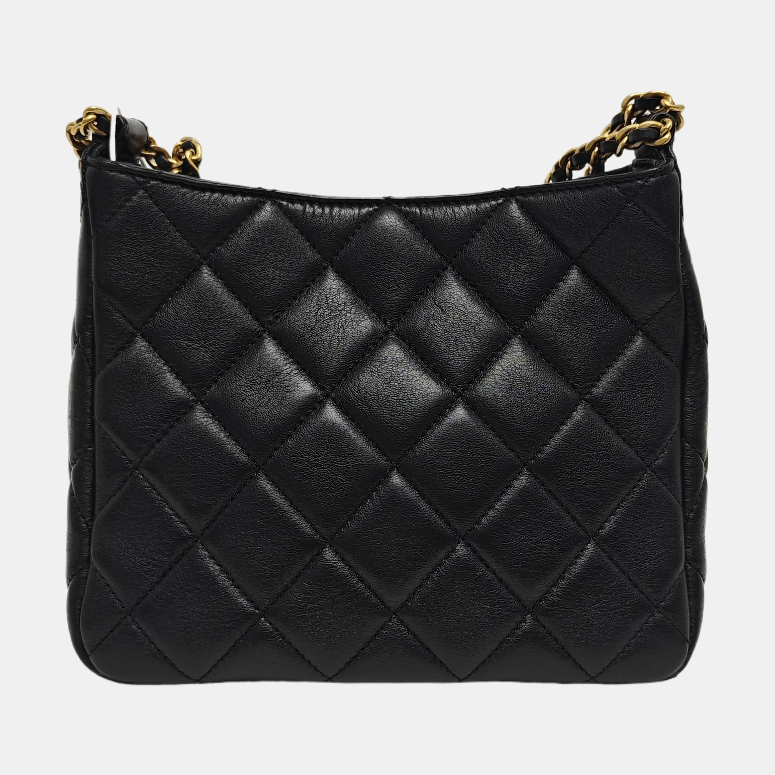 23A HOBO Quilted Lambskin Black