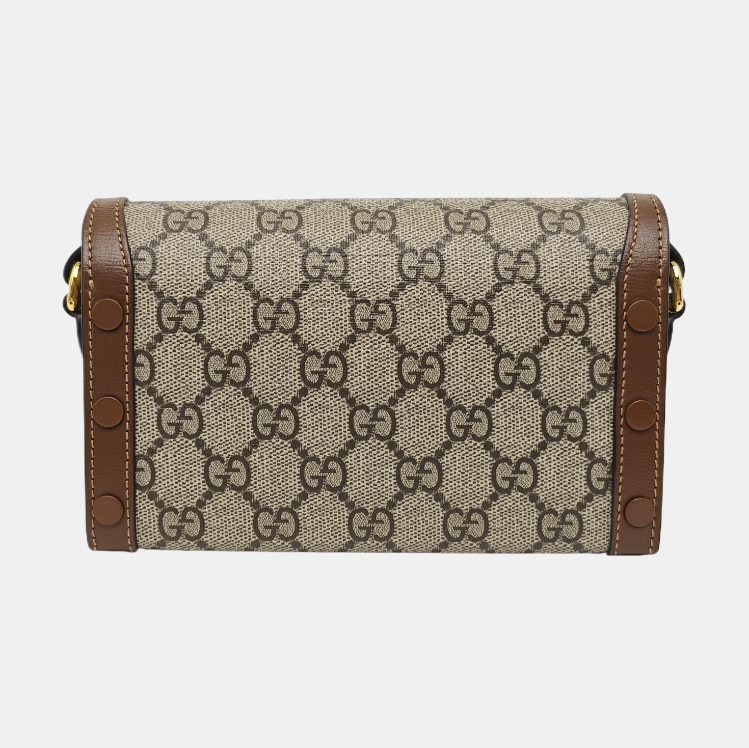 Horsebit 1955 Mini Monogram Coated Canvas Beige