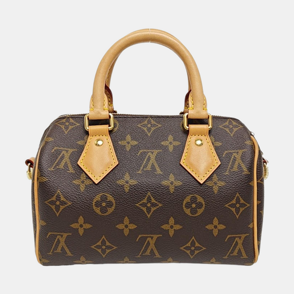 SPEEDY 20 Monogram Coated Canvas Brown