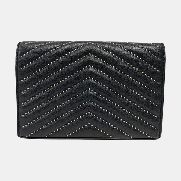 MONOGRAM Medium Chevron Calfskin Black