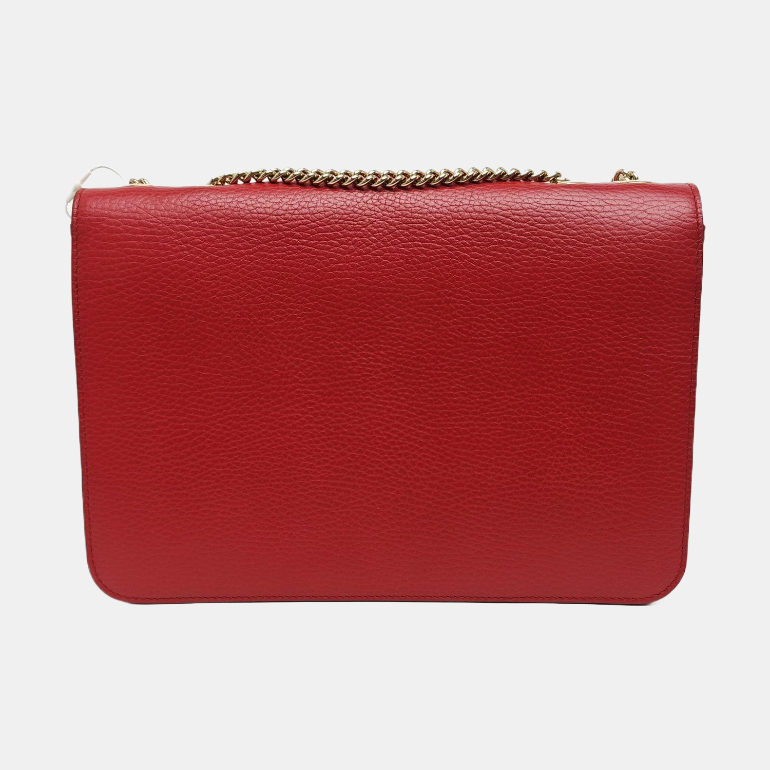 Interlocking G Large Calfskin Red