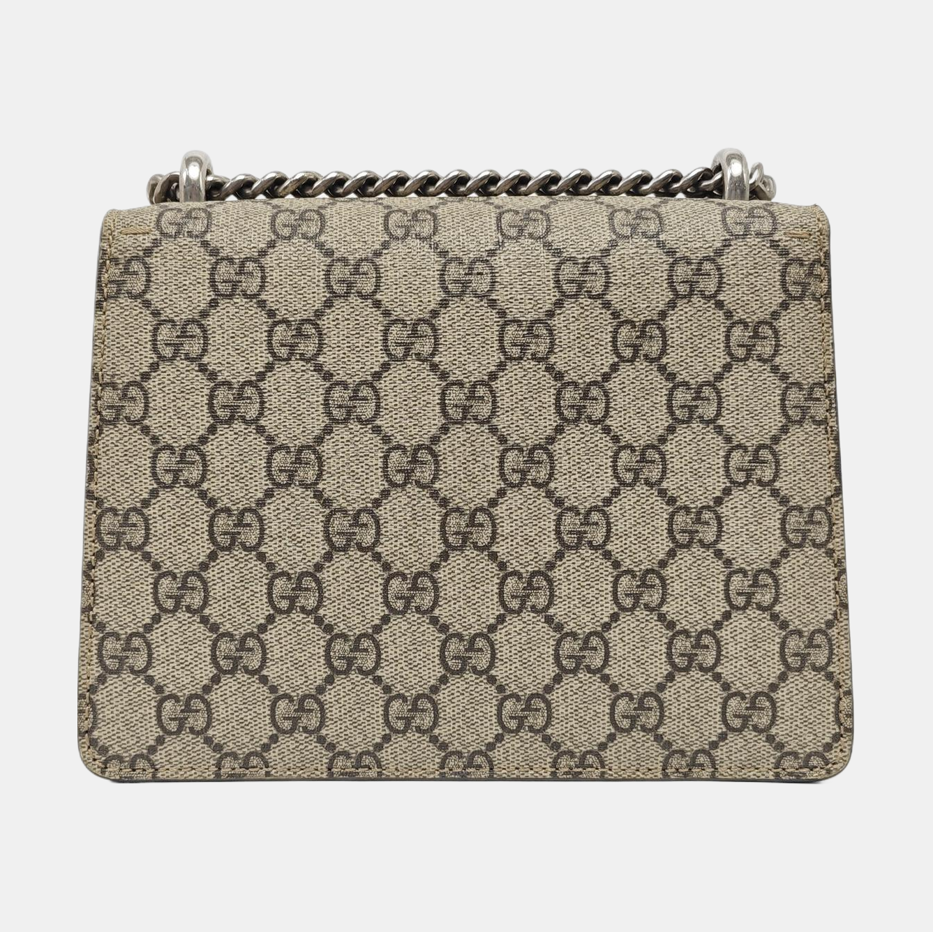 Dionysus Mini Monogram Coated Canvas Beige