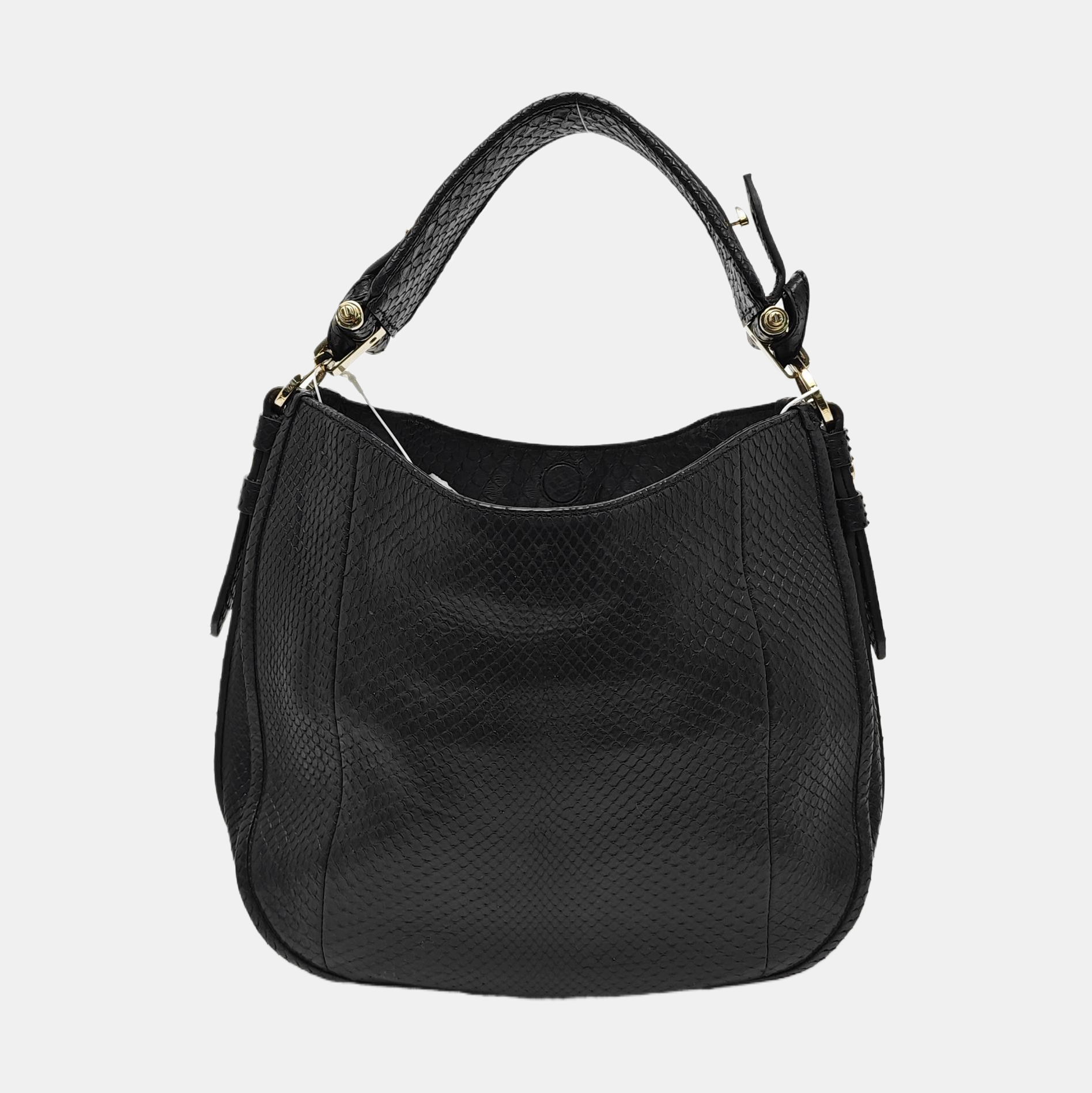 Python Shoulder Bag Black