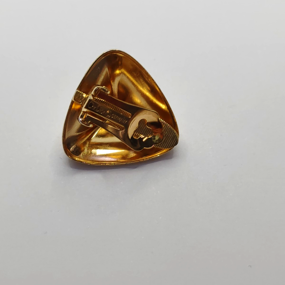 Metal Gold Clip On Earrings