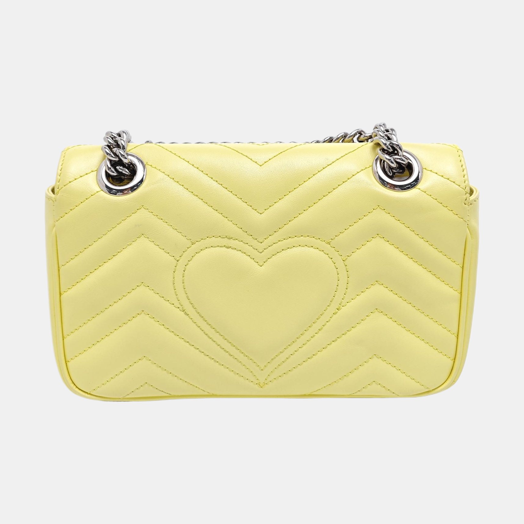 GG Marmont Small Quilted Calfskin Yellow