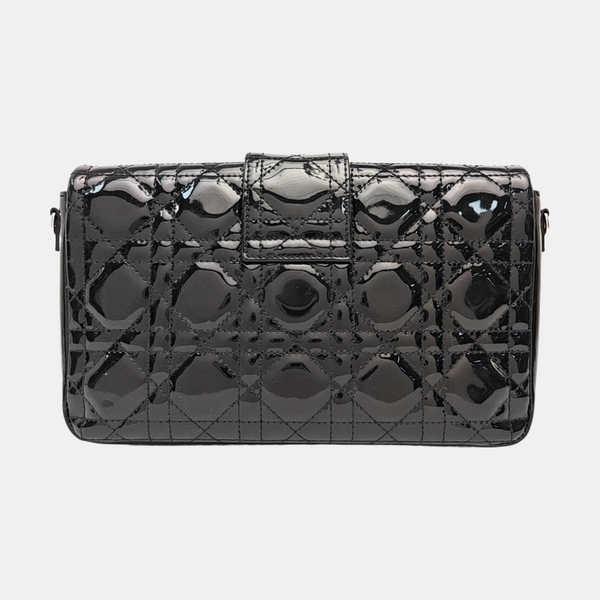 Miss Dior Cannage Patent Leather Black