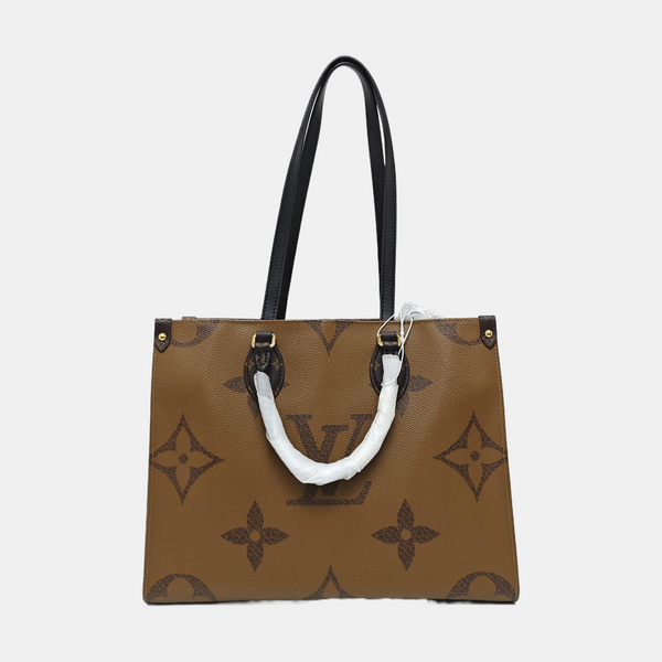 ONTHEGO MM Monogram Coated Canvas Brown