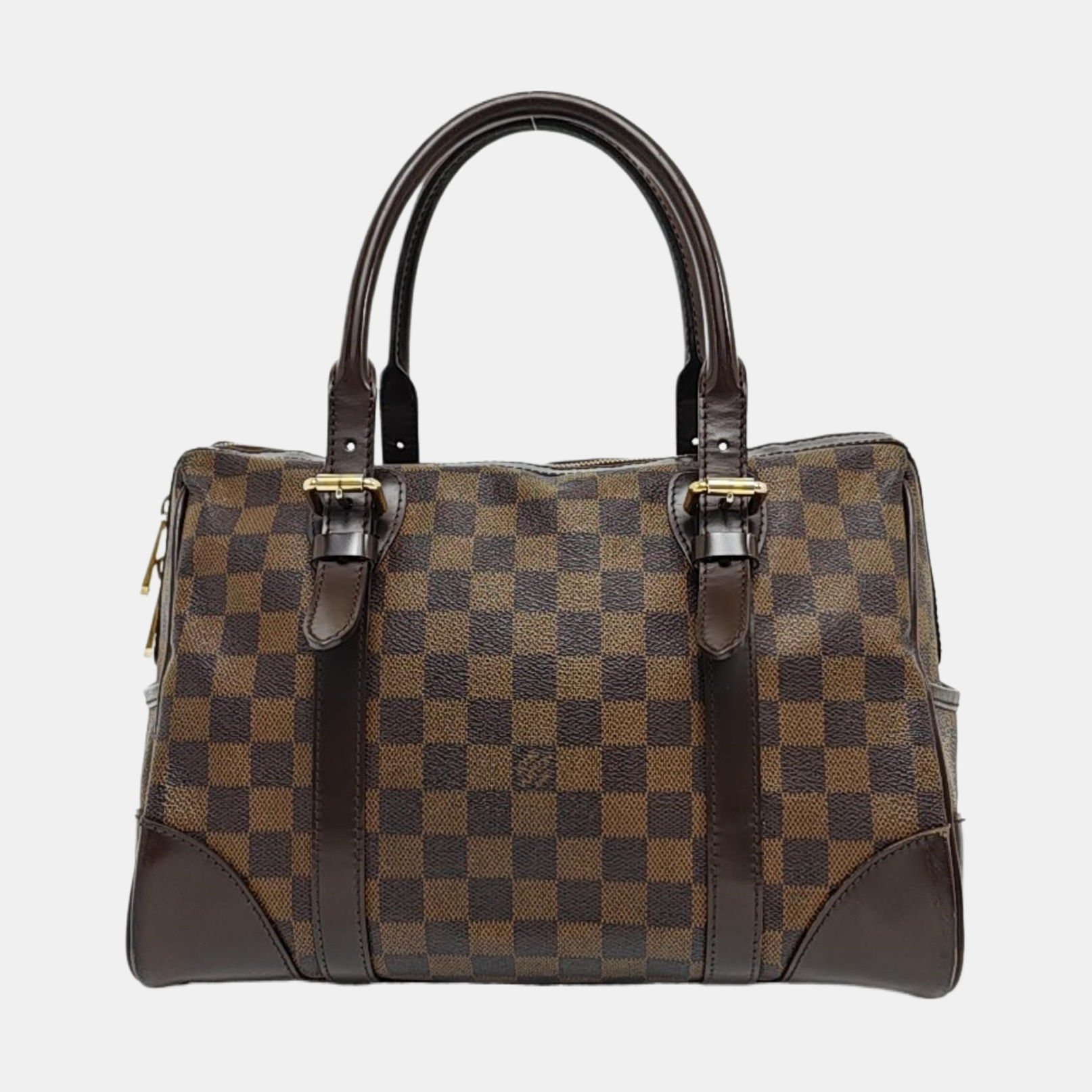 BERKELEY Damier Ebene Coated Canvas Brown