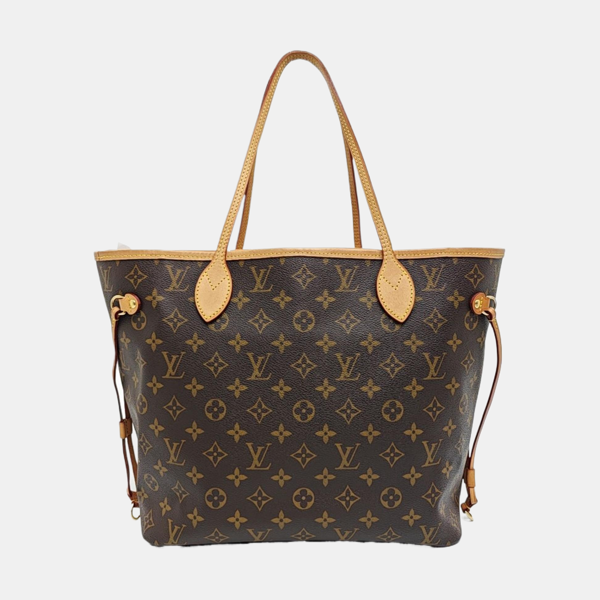 NEVERFULL MM Monogram Coated Canvas Brown