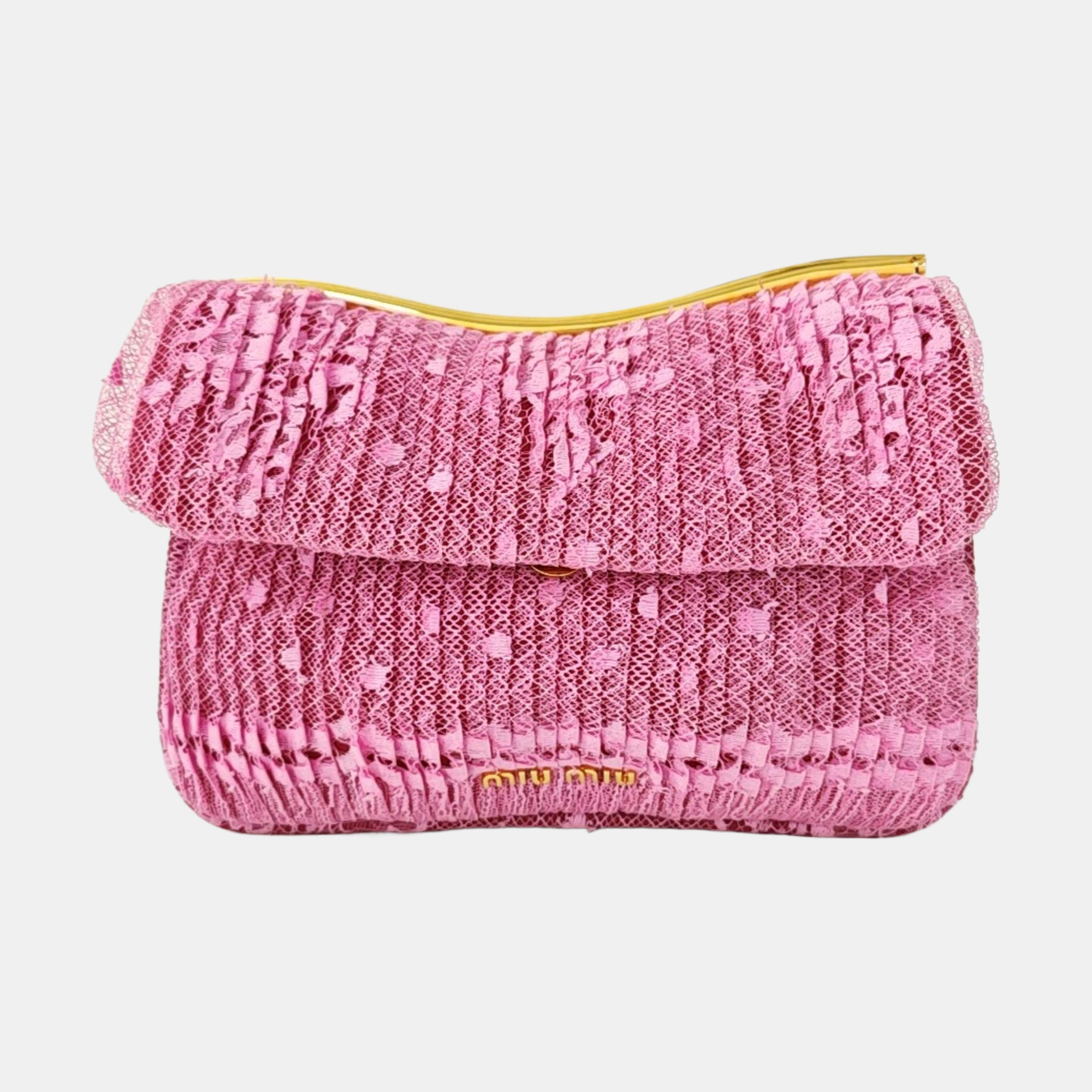 Fabric Shoulder Bag Pink