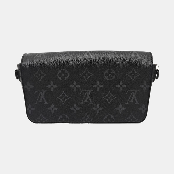 MONTSOURIS Mini Monogram Coated Canvas Black