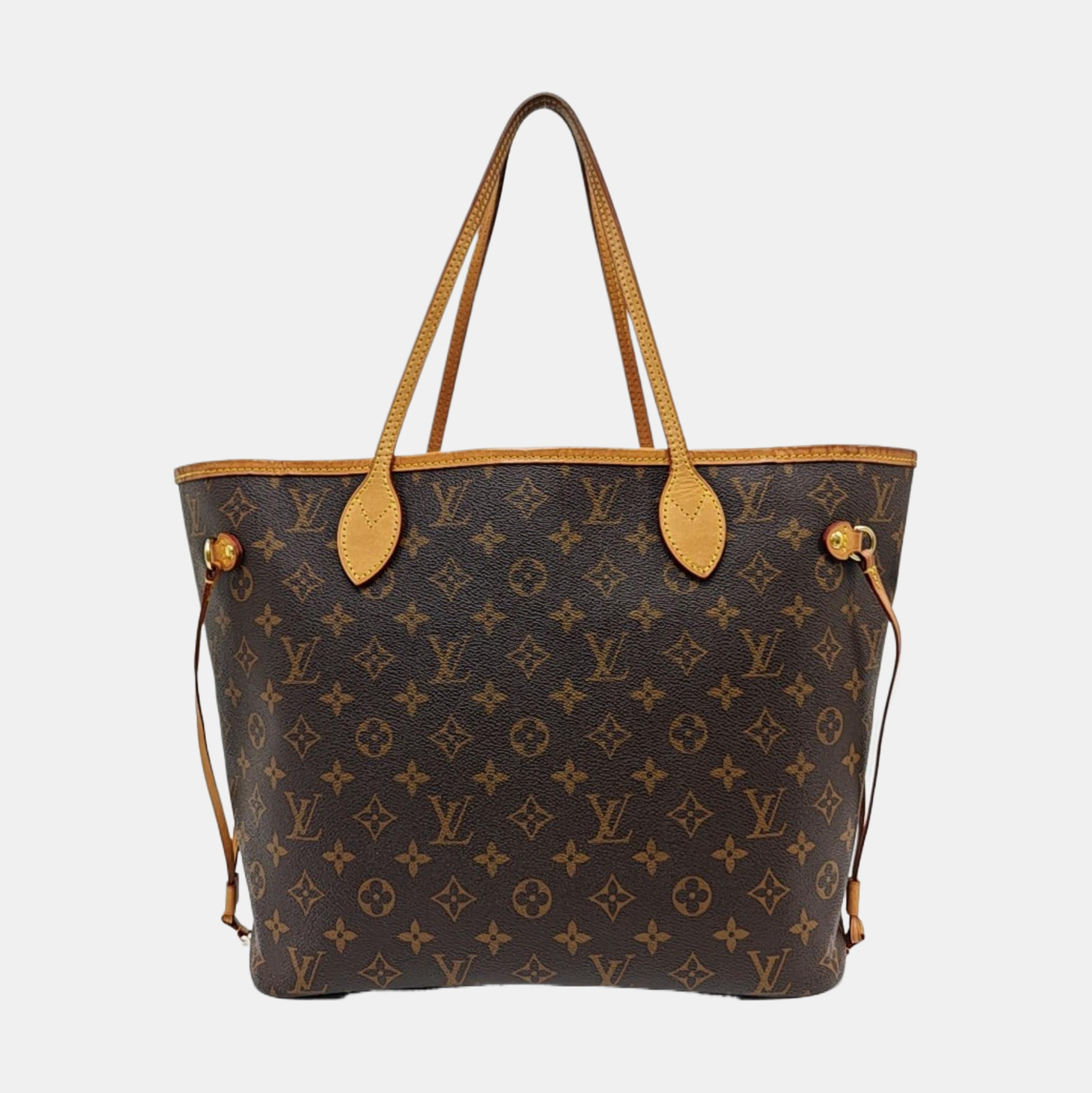 Authenticated pre-owned  NEVERFULL MM Monogram Coated Canvas Brown - Tote Bag at Looply