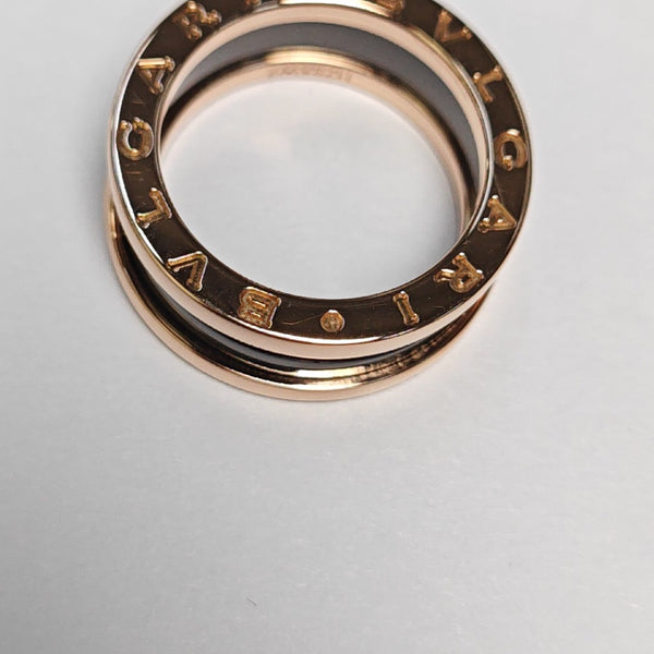 B.ZERO1 18k Rose Gold Ring EU 50