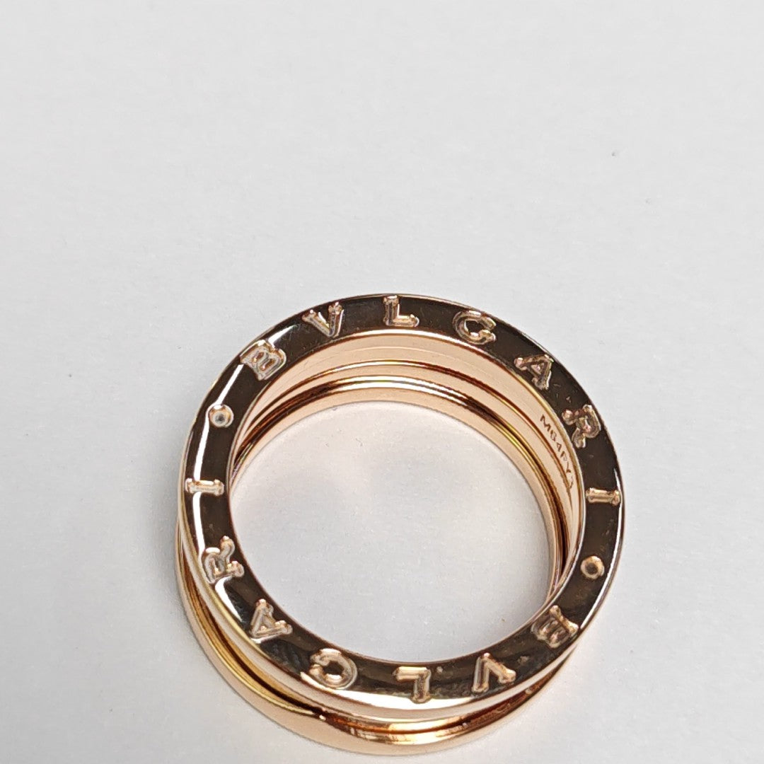 B.ZERO1 18k Rose Gold Ring EU 54