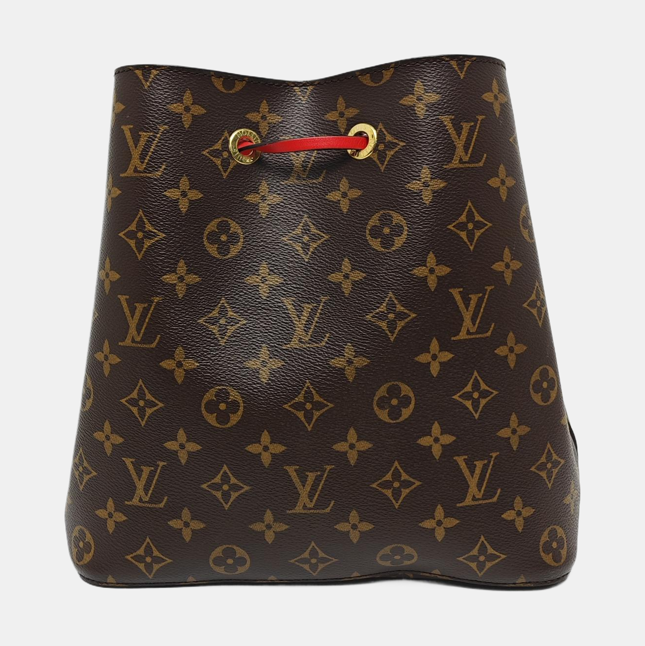 Authenticated pre-owned  NÉONOÉ MM Monogram Coated Canvas Brown - Bucket Bag at Looply