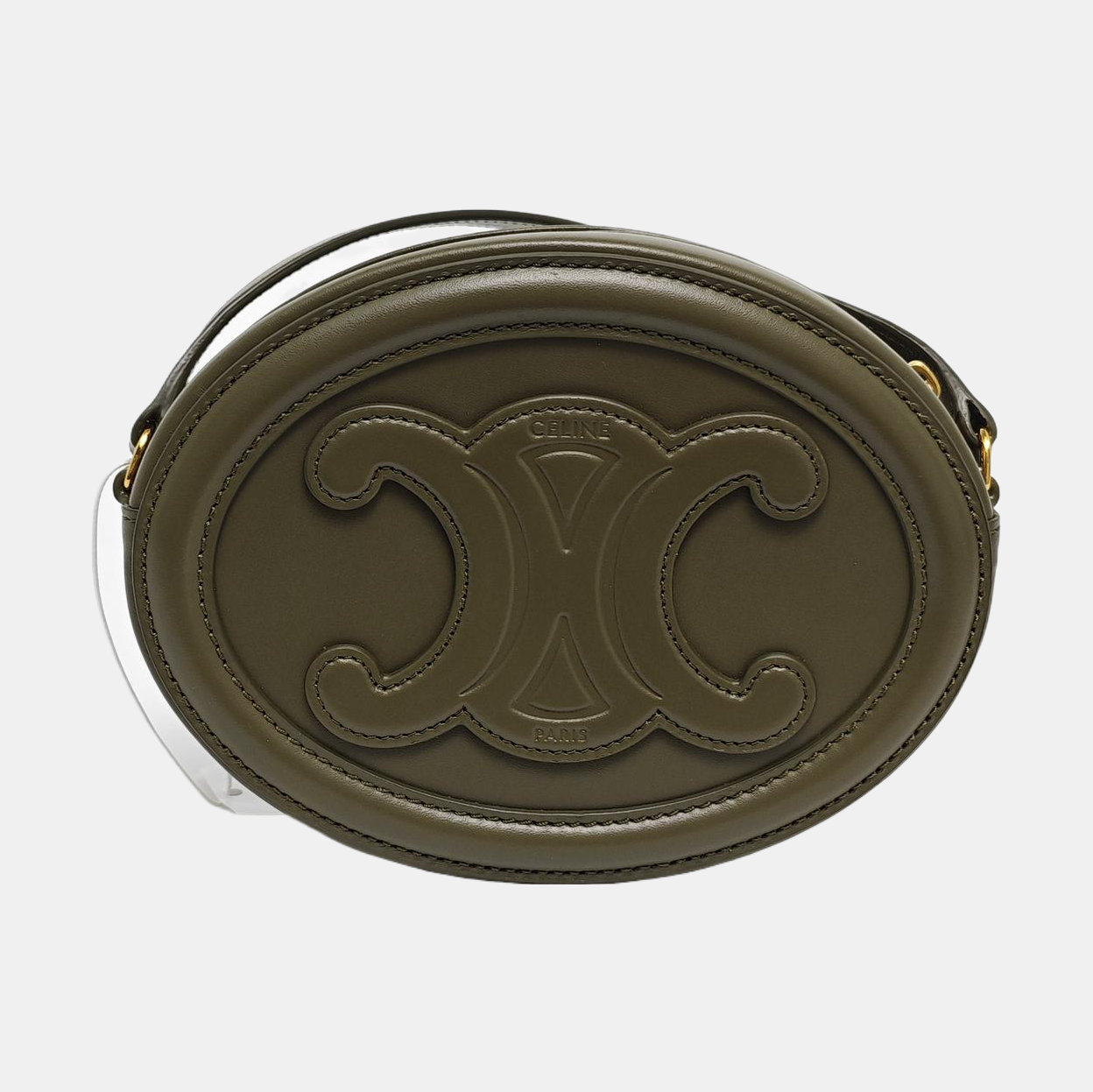 Authenticated pre-owned  TRIOMPHE Calfskin Green - Shoulder Bag at Looply