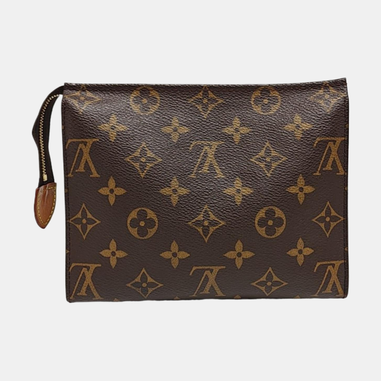 TOILET POCKET 19 Monogram Coated Canvas Brown