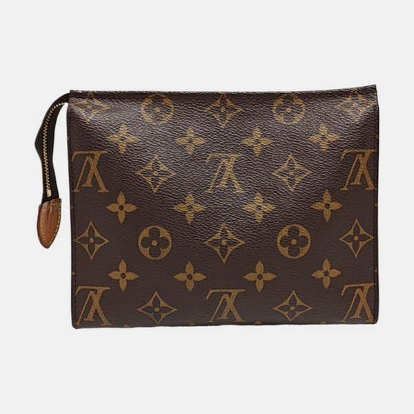 TOILET POCKET 19 Monogram Coated Canvas Brown