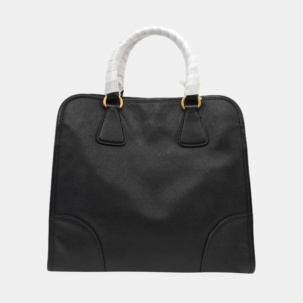 Saffiano Calfskin Shoulder Bag Black