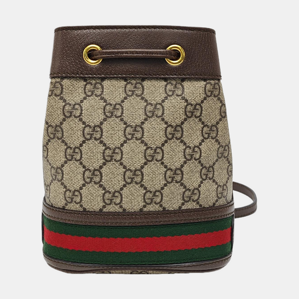 Ophidia Mini Monogram Coated Canvas Beige