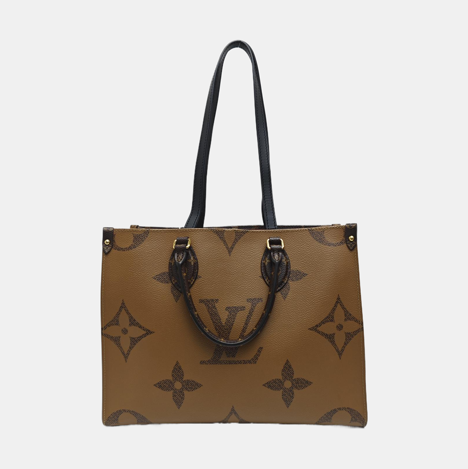 ONTHEGO MM Monogram Coated Canvas Brown