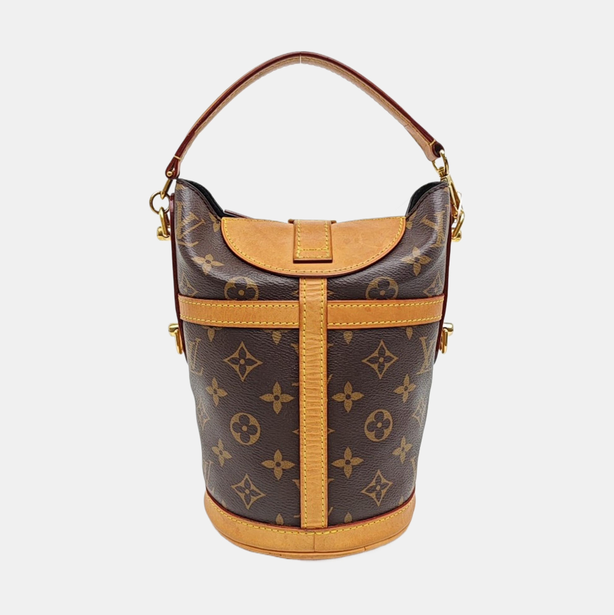 DUFFLE Monogram Coated Canvas Brown