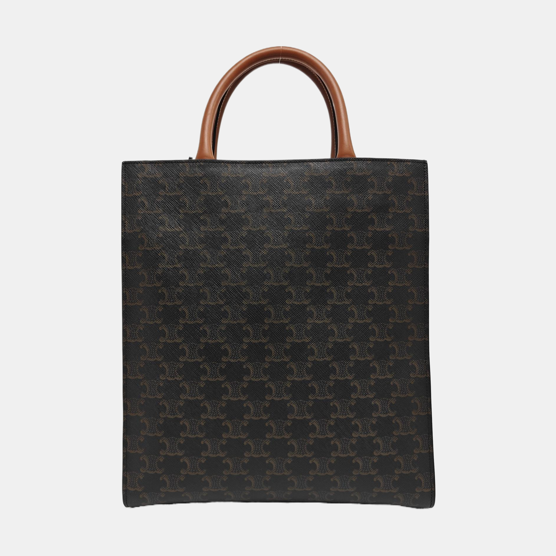 CABAS CELINE Small Coated Canvas Brown