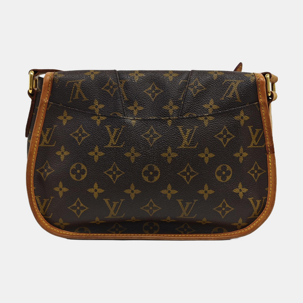 MENILMONTANT PM Monogram Coated Canvas Brown
