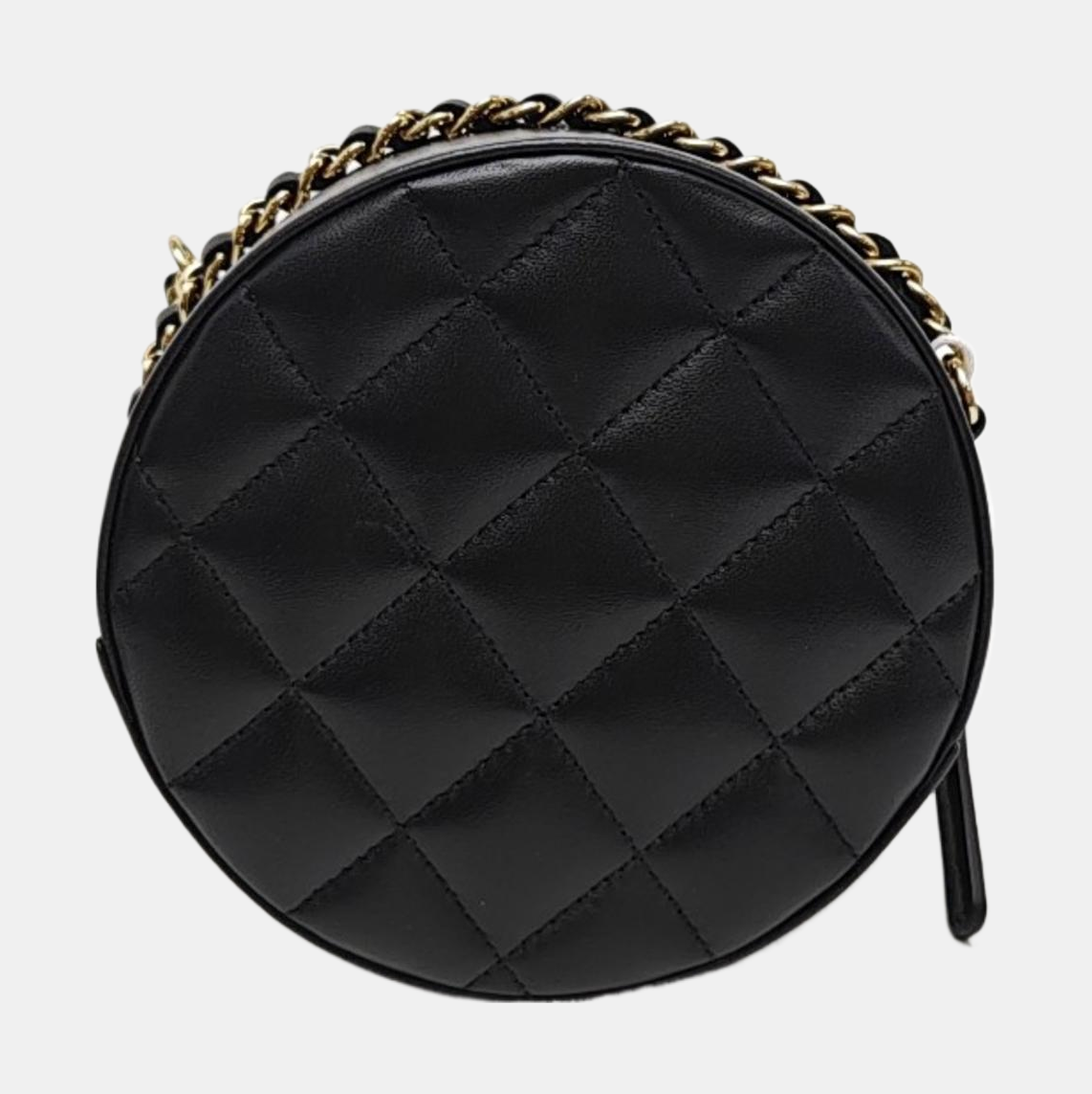 Quilted Lambskin Crossbody Bag Black