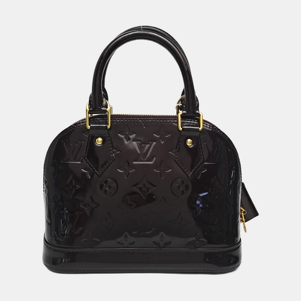 ALMA BB Monogram Patent Leather Red