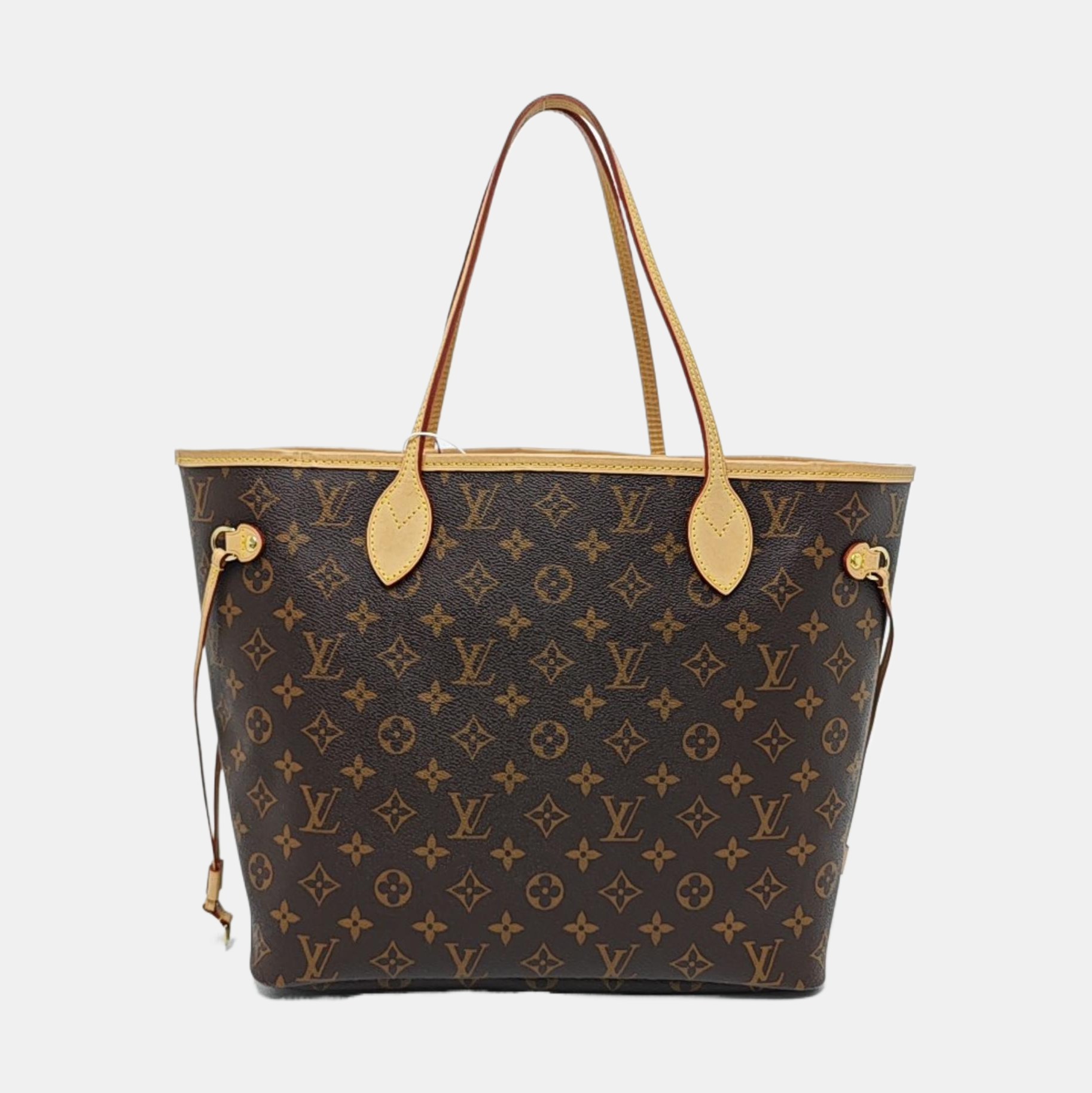 NEVERFULL MM Monogram Coated Canvas Brown
