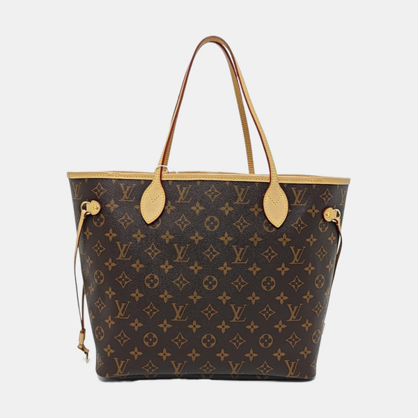 NEVERFULL MM Monogram Coated Canvas Brown