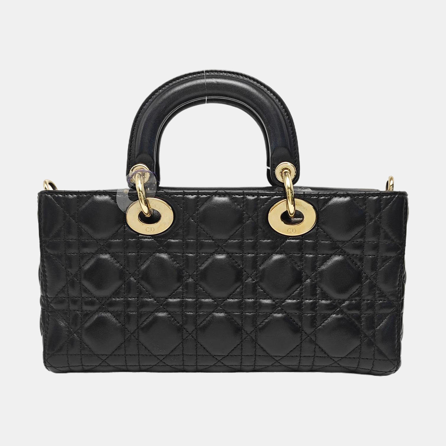Lady D-Joy Medium Cannage Lambskin Black