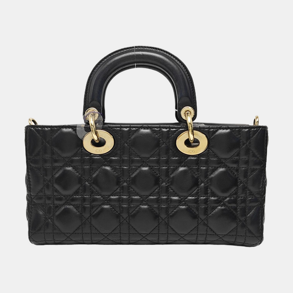 Lady D-Joy Medium Cannage Lambskin Black