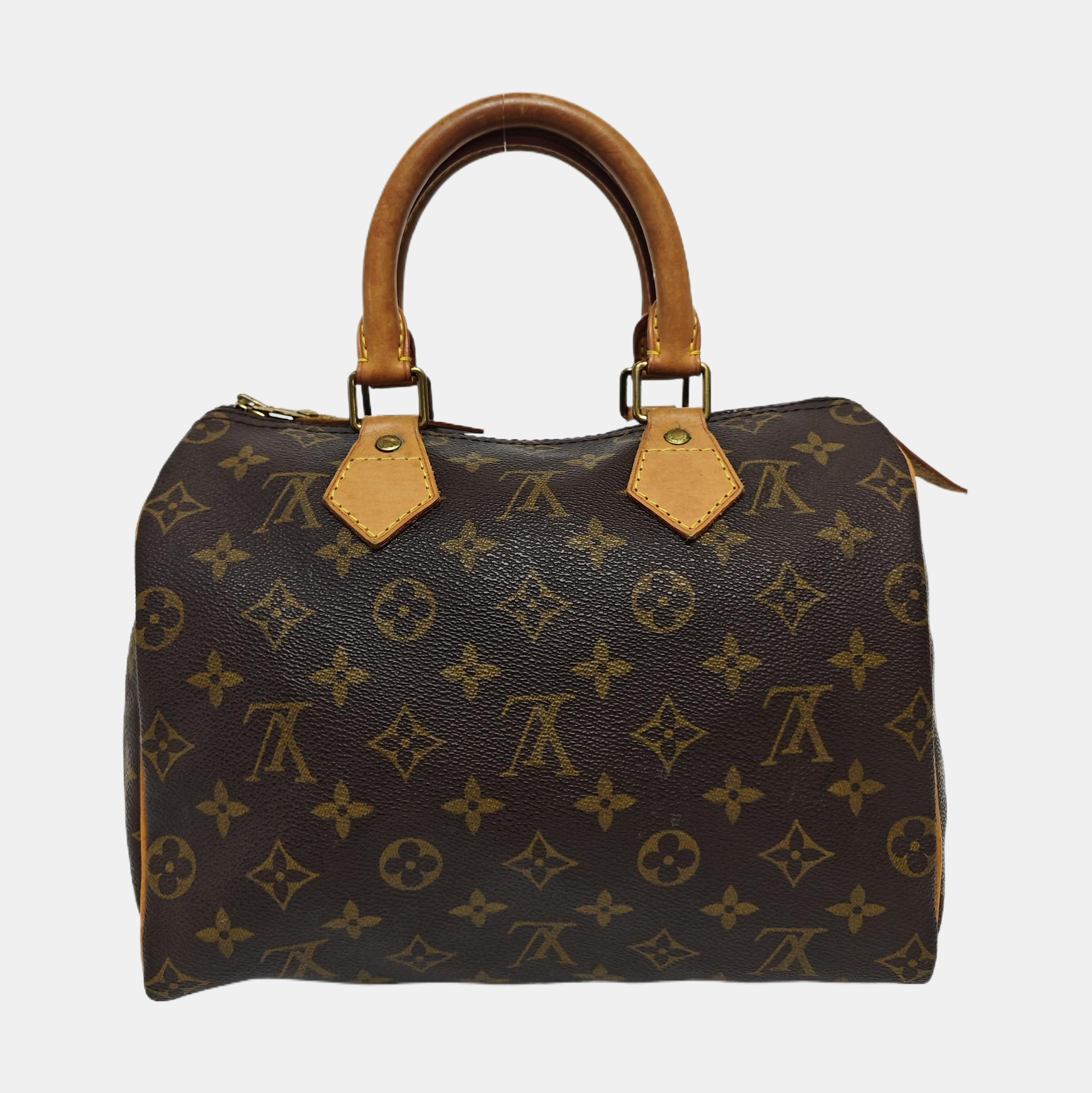 SPEEDY 25 Monogram Coated Canvas Brown
