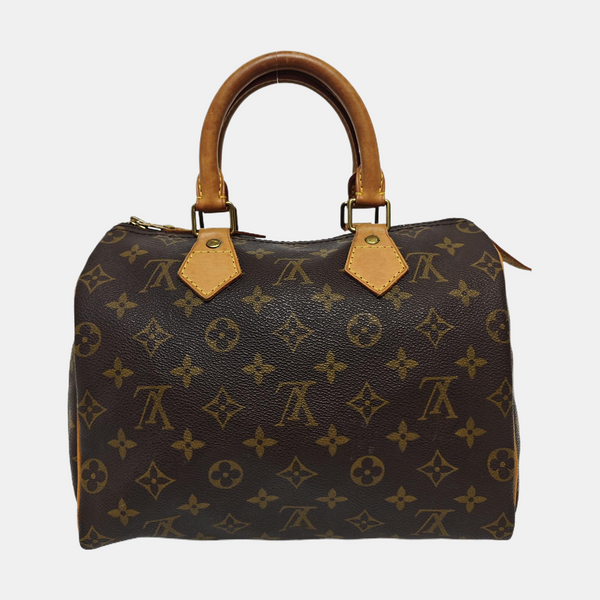 SPEEDY 25 Monogram Coated Canvas Brown