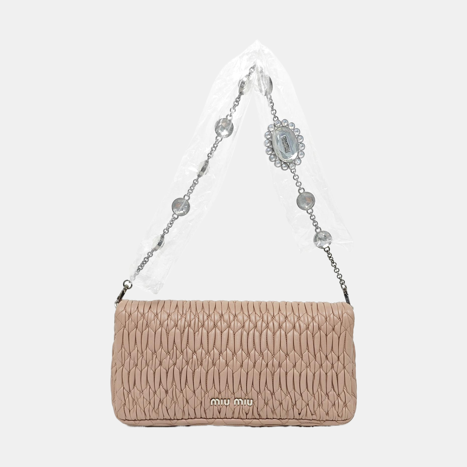 Crystal Quilted Lambskin Pink