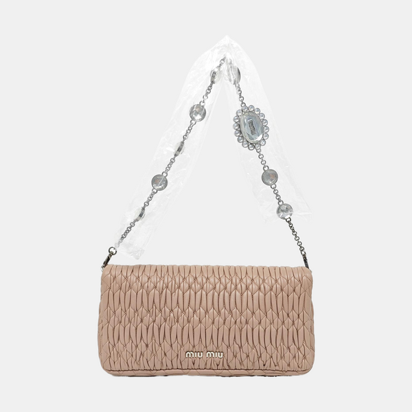 Crystal Quilted Lambskin Pink