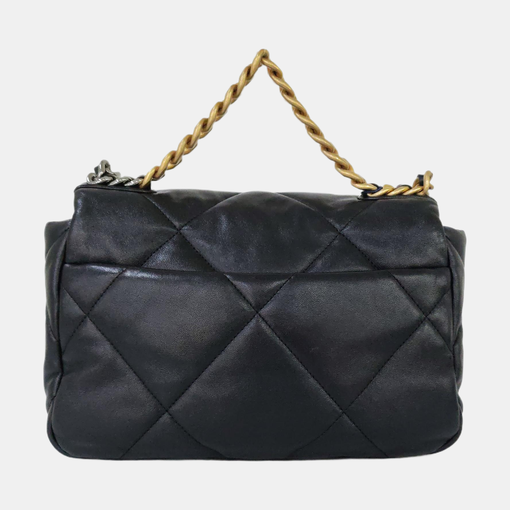 CHANEL 19 Small Quilted Lambskin Black