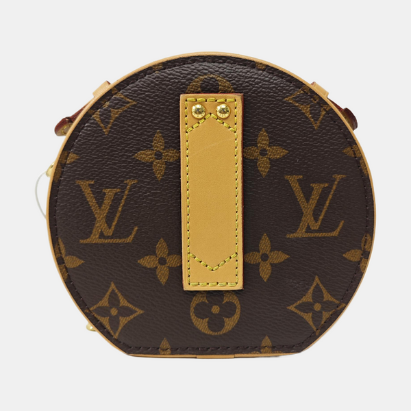 BOITE CHAPEAU Mini Monogram Coated Canvas Brown