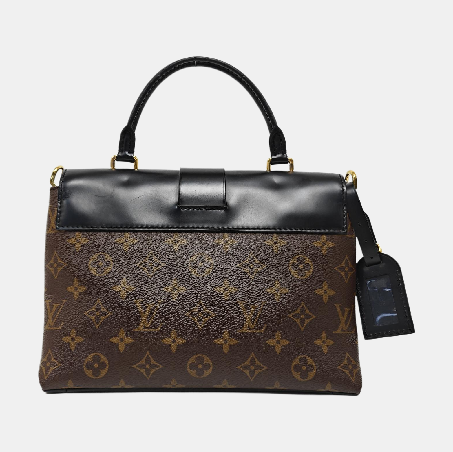 ONE HANDLE Monogram Coated Canvas Brown