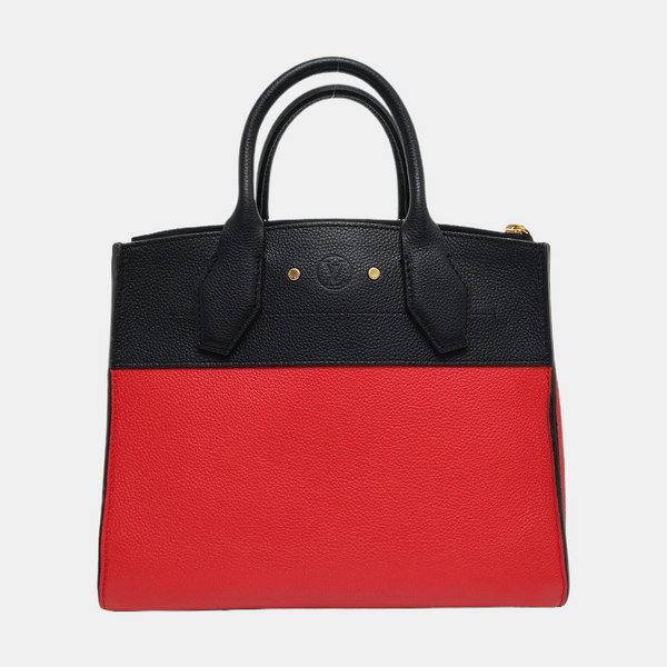 CITY STEAMER PM Calfskin Red