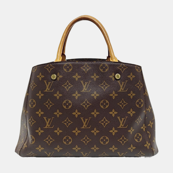 MONTAIGNE Monogram Coated Canvas Brown