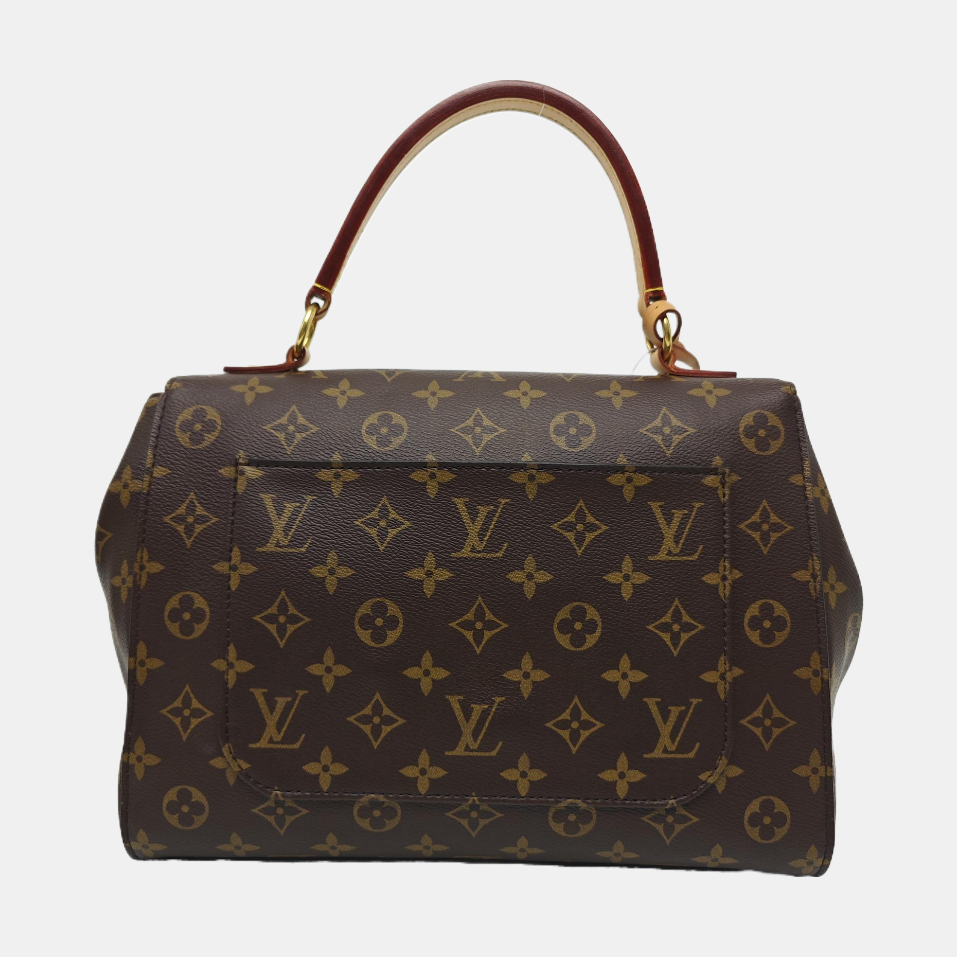 CLUNY MM Monogram Coated Canvas Brown