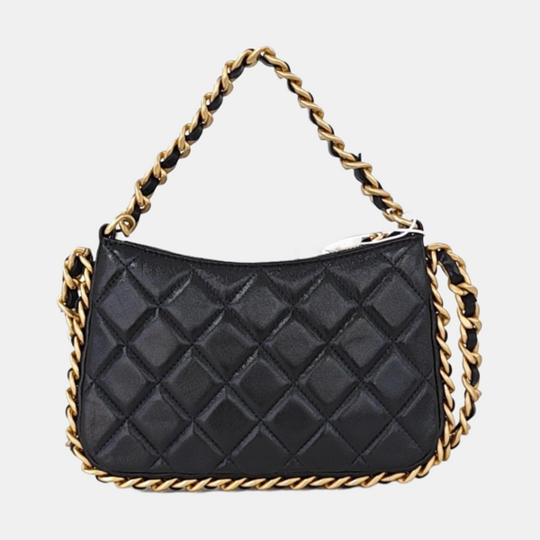 HOBO Small Quilted Lambskin Black